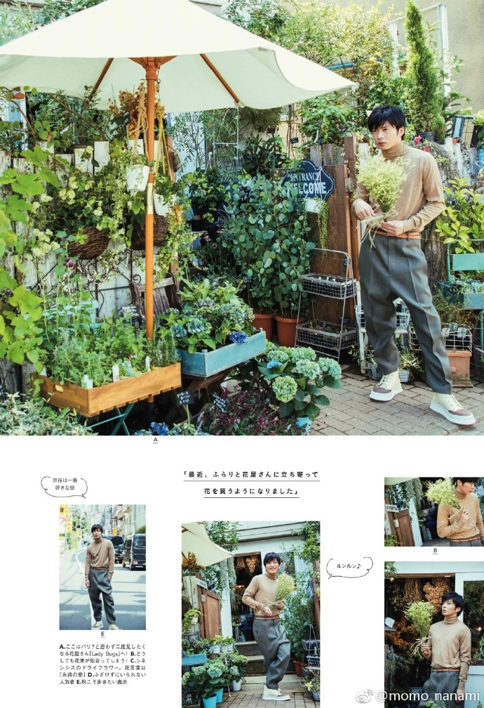 组图 田中圭拍摄 东京walker 杂志笑容憨厚可爱