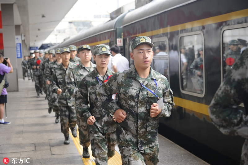 又一批小哥哥上交国家了!杭州市2018年新兵正式起运