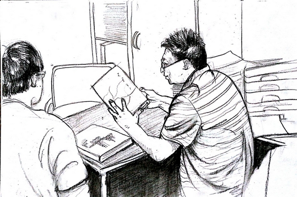 师者形象跃然纸上上海大学生用速写作品向教师致敬