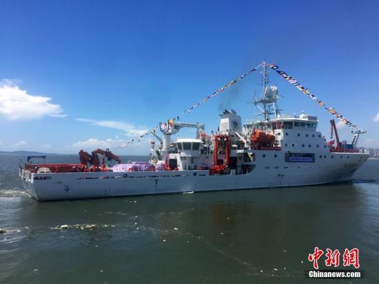资料图：“向阳红03”船。中新社记者 阮煜琳 摄