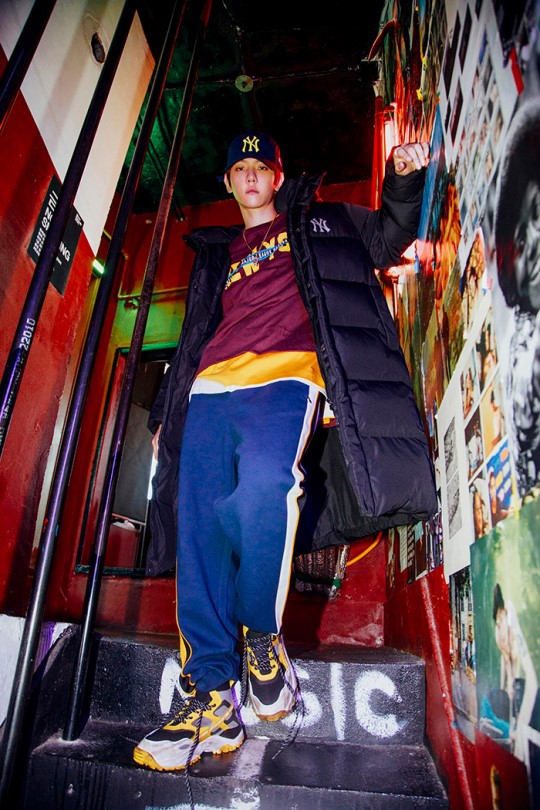 组图exo伯贤运动写真公开展潮流酷帅时尚