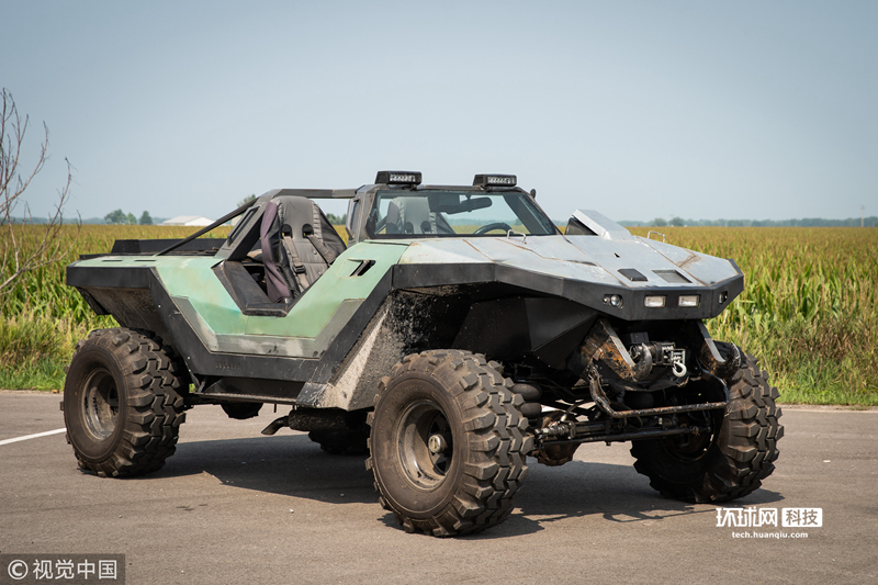 美国大神历时5年打造游戏《光环》"疣猪"真车