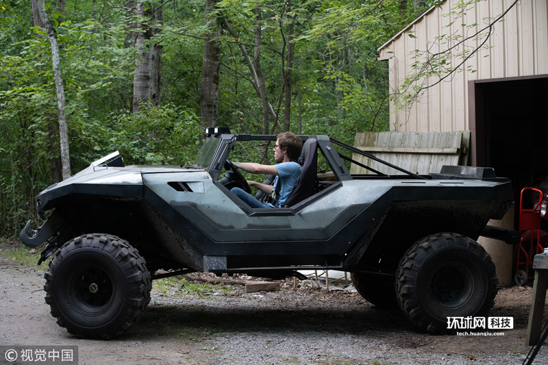 美国大神历时5年打造游戏《光环》"疣猪"真车