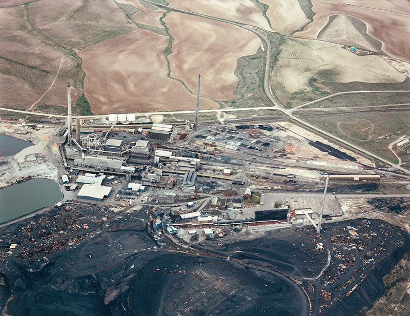 上图拍摄于蒙大拿州的东海伦娜,美国熔炼公司铅锌冶炼厂一直在这里排放含金属的颗粒物。