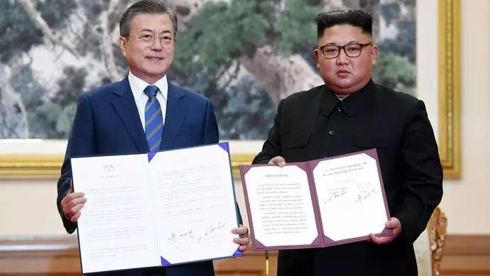 朝韩领导人签署《９月平壤共同宣言》