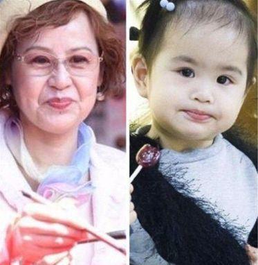 饺子现在也张开了一些，变得越来越好看了。毕竟奶奶和和妈妈都是美人呢！