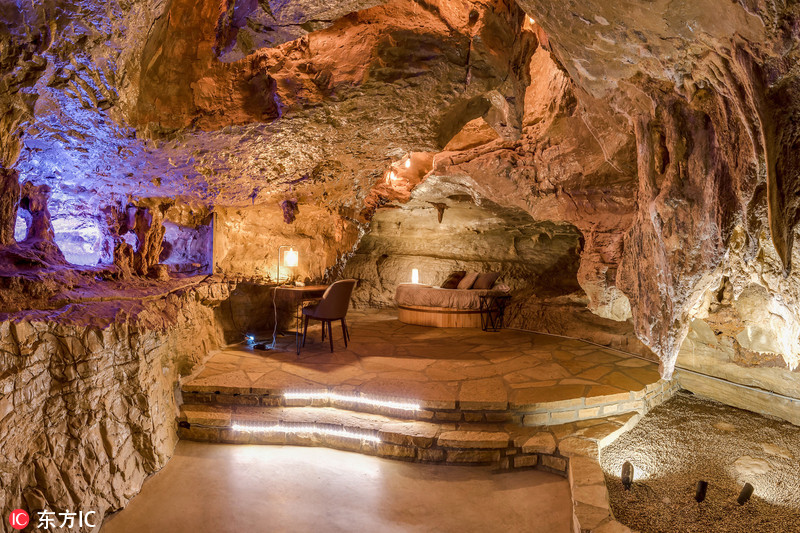 美国奢华酒店改自天然岩洞 标价200万英镑出售