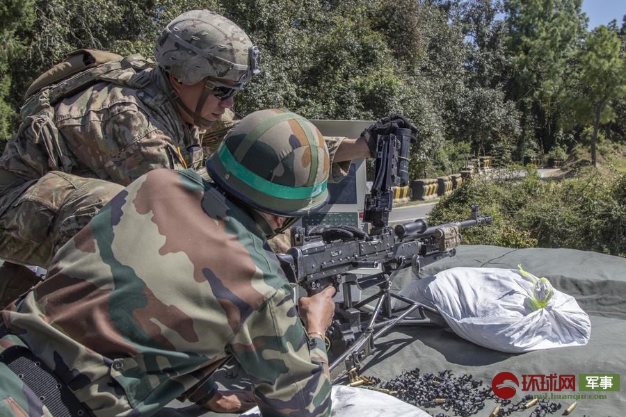 27 美印举行"准备战争"军演 印度士兵用美国步枪