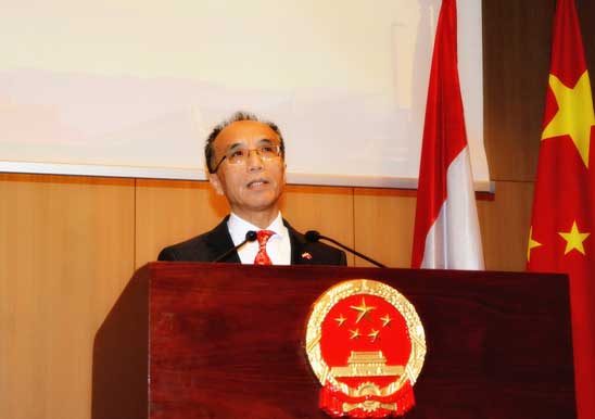 驻奥地利使馆和驻维也纳代表团共同举行国庆69周年招待会