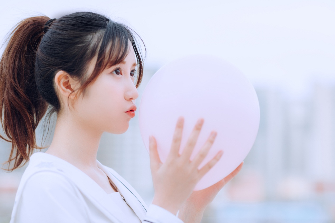 8 校花女神米咪开学季美图曝光 翘马尾轻盈青春尽显童真可爱