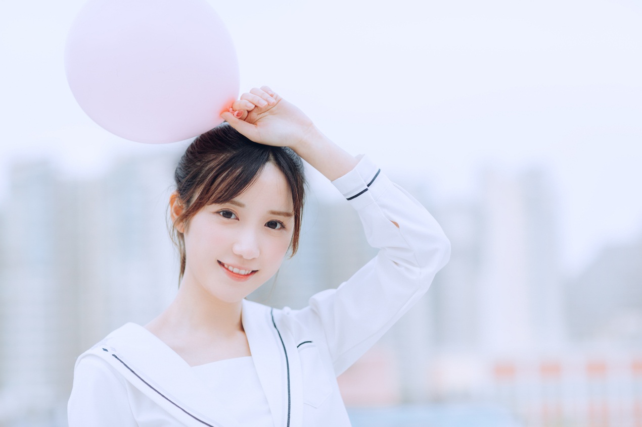 校花女神米咪开学季美图曝光翘马尾轻盈青春尽显童真可爱