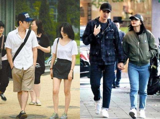 还有一次高圆圆也是被人在机场偶遇，一手拿电话的她似乎也是变成了“小短腿”。