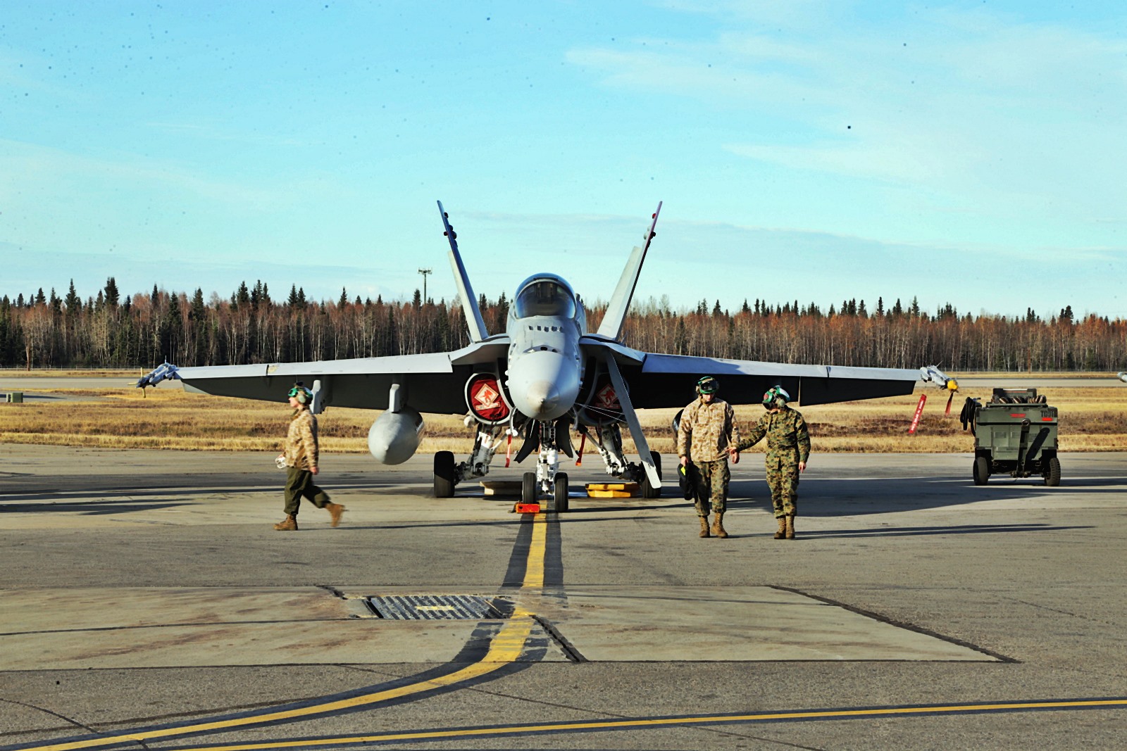 8 红旗军演美军f18c战斗机涂装很奇特