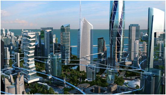 世界顶级建筑大师畅想未来城市 立体交通解决拥堵