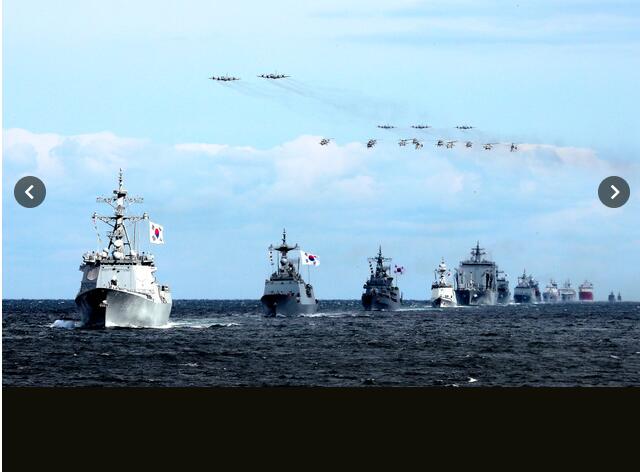 韩国悬挂当年打败日本的“将军旗”出席国际观舰式，日防卫省抗议