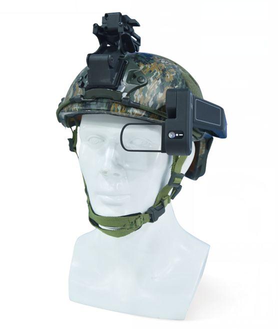 军用领域研发的一款ar智能单兵头盔,采用增强现实增强现实,全息光波导