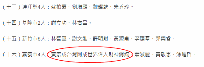 台 九合一 候选人名单出炉 这个名字超长的人又来了