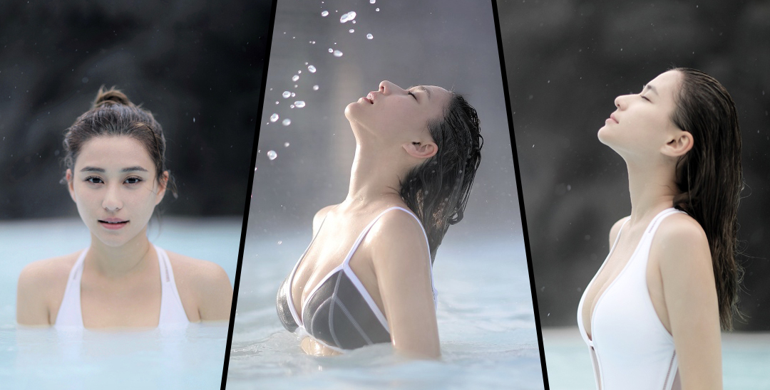 赌王最美千金何超莲穿泳装秀上围傲人