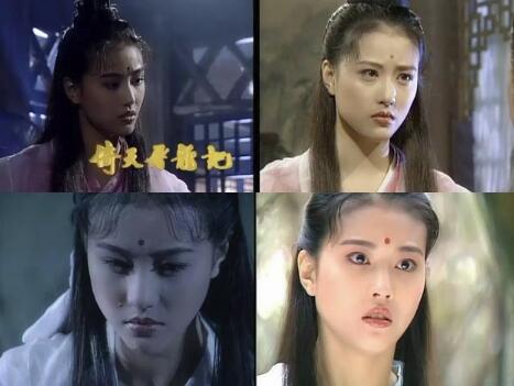 周海媚眼波盈盈，迷离的眼神美得别有风致，笑起来犹如月牙一般。