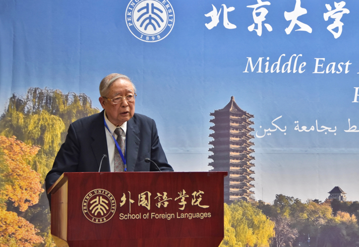 (中国外交部前副部长杨福昌致辞)