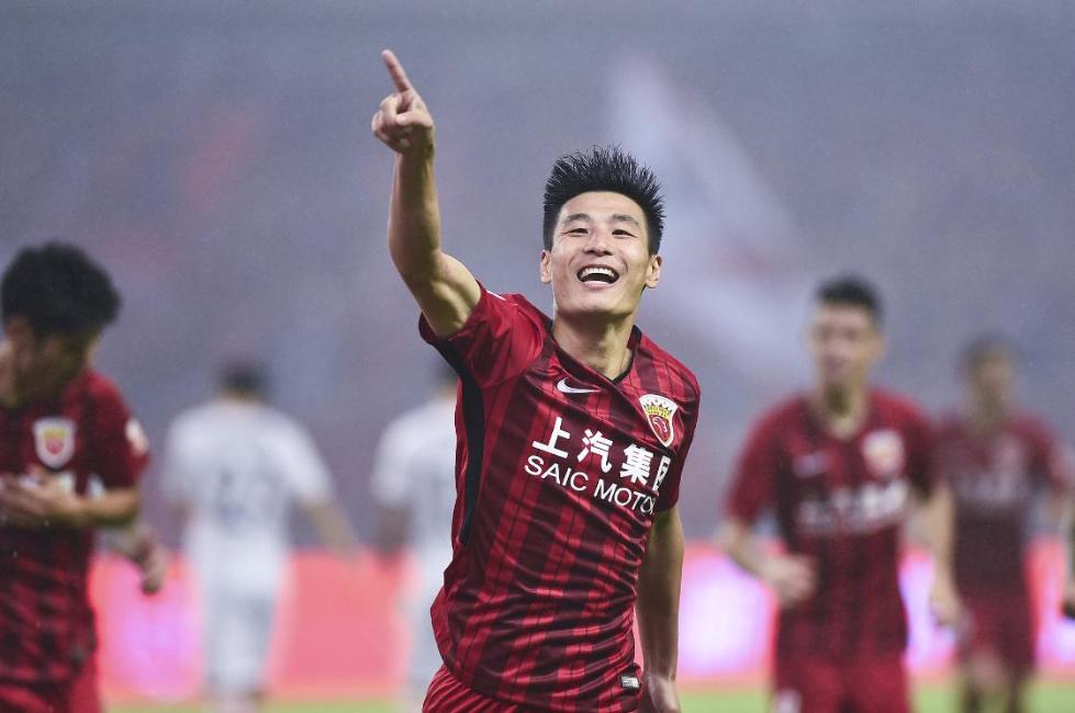 武磊庆祝进球.东方ic 图