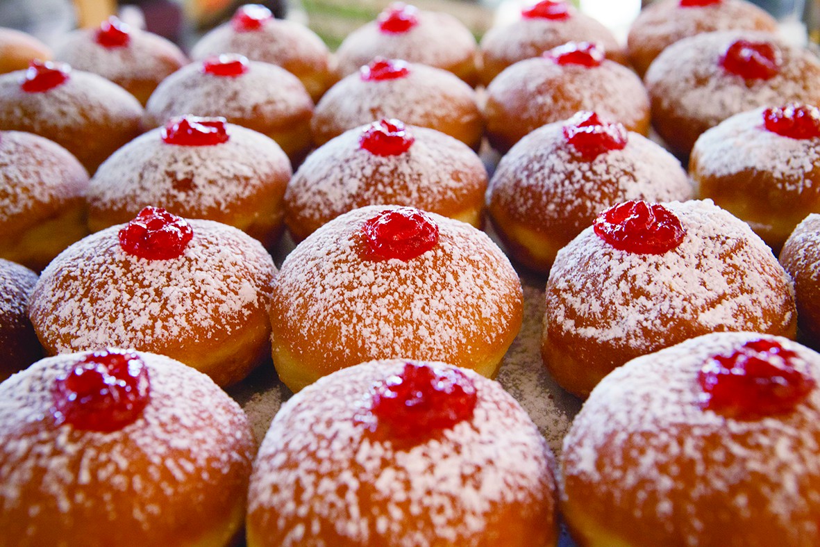 犹太甜甜圈包裹以色列甜蜜