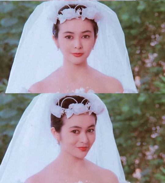 关之琳也是小脸美女,偏偏眼睛还特别大特别好看,年轻时也是漂亮到让人羡慕的存在~