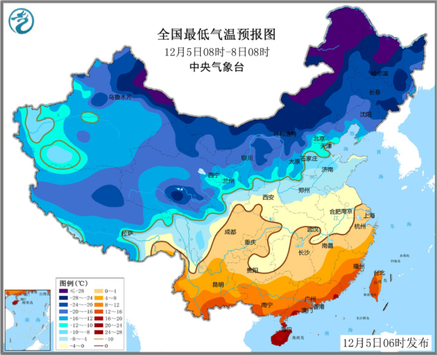 【北京气温“跳水” 逼近近十年同期最低气温】