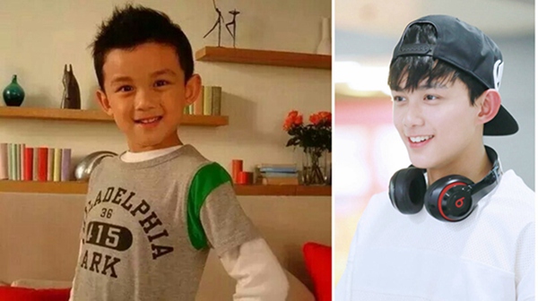 吴磊很小的时候就很可爱，现在已经成年的他，褪去了小时候的可爱，五官变得更加立体帅气。