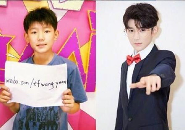 小时候的王源给人感觉很青涩，经过这几年的成长，现在的他和小时候相比变沉稳了许多。