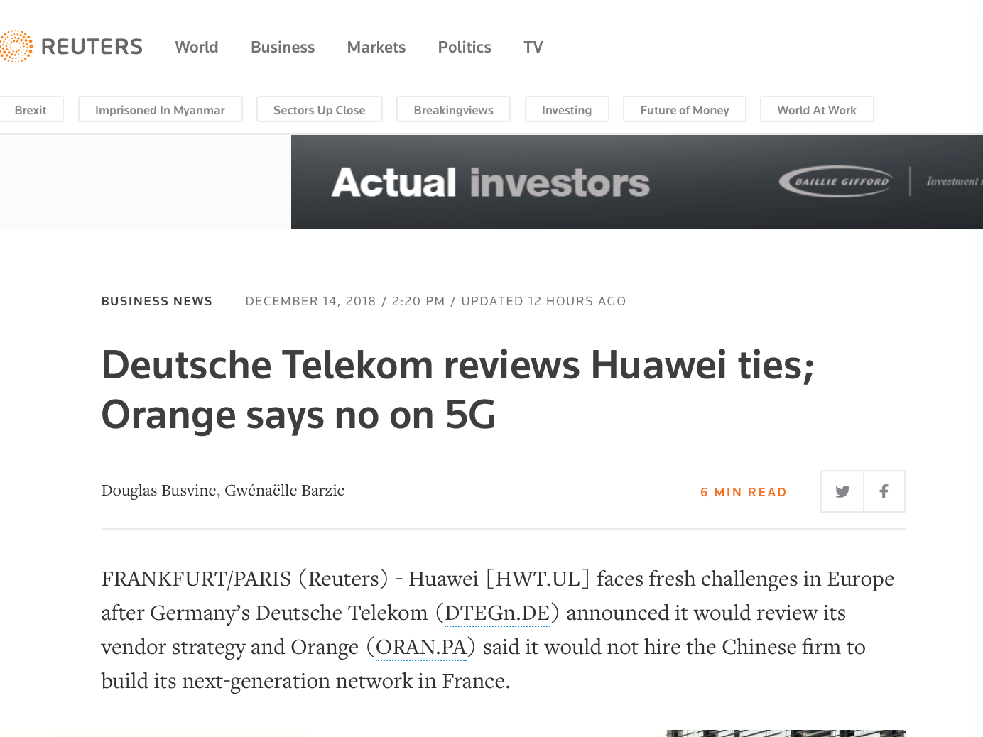 他们又说法国禁华为 这次脸被打更快