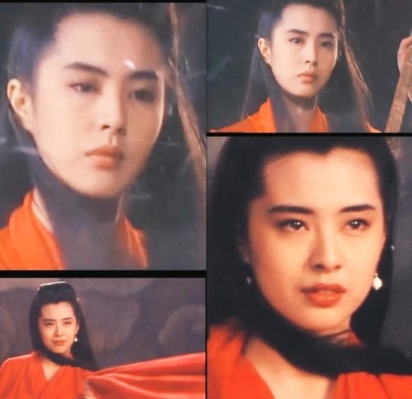 【1991年 追日】《追日》也叫《古剑山庄》,王祖贤和张学友搭档出演该片,在电影中她饰演女主角“古梦雪”。