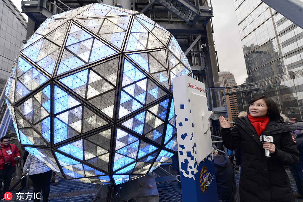 纽约新年水晶球图片