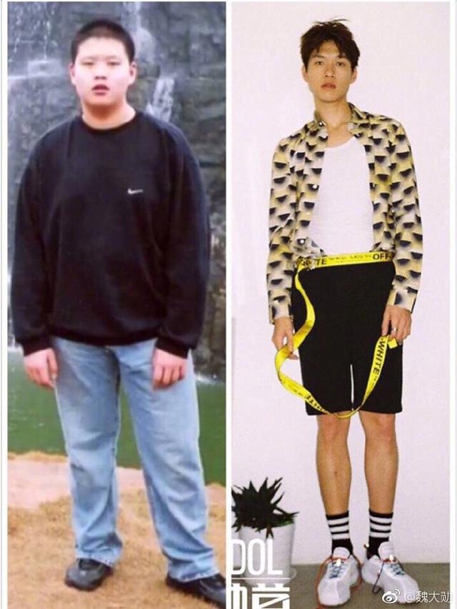 看着现在的这位帅气男神，谁能想到曾经魏大勋有110公斤呢！