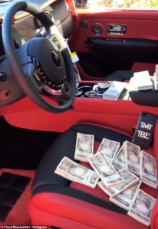 6 又炫富!18拳赚来9000万 梅威瑟豪车上晒奖金