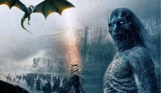 《今日美国》称,事实上,在第七季的最后一集中,夜王用一条僵尸龙来烧