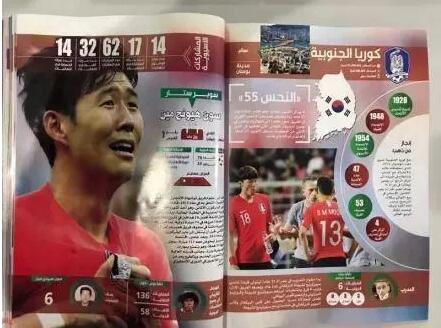 韩国队的介绍配了一张主力孙兴慜哭泣的照片