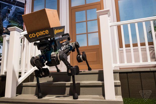 CES 2019：德国大陆集团展示ANYMal包裹派送机器狗