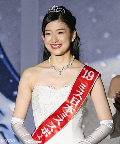 19日本小姐冠军出炉 东京大学大二 学霸 度会亚衣子摘冠