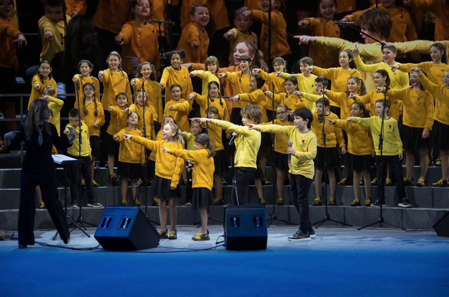 意大利安东尼亚诺小合唱团在上海的演出一票难求。单劼 摄