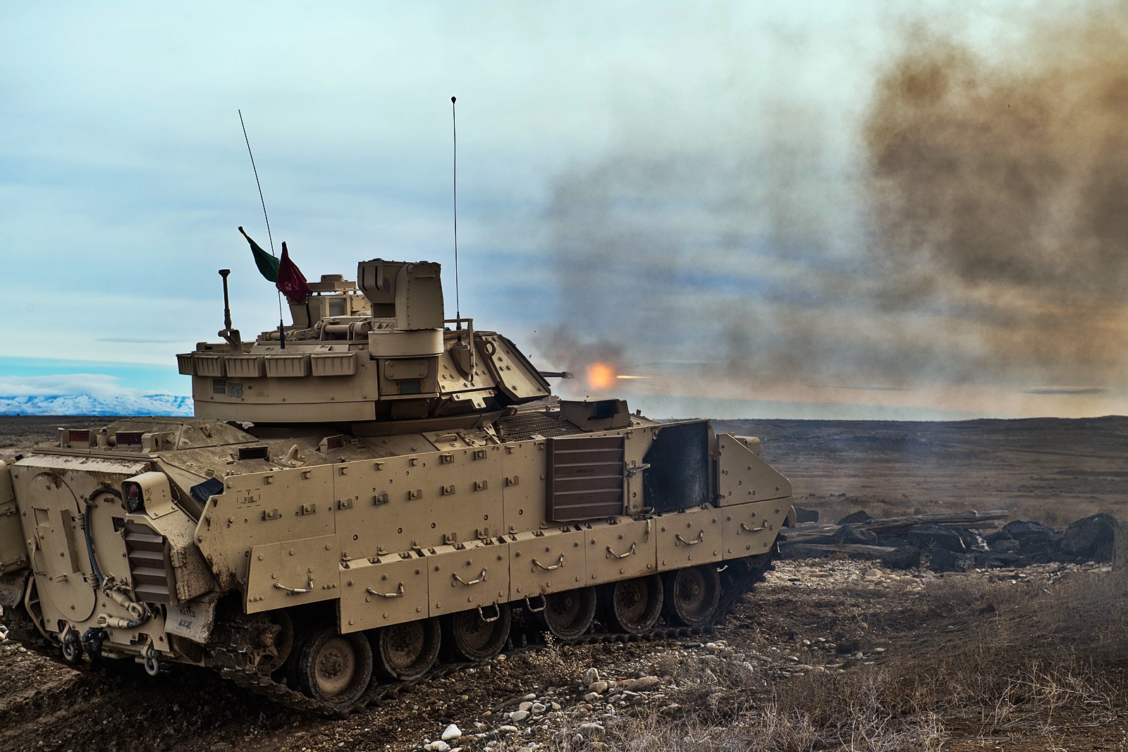 7 美国陆军装甲车部队参加美版朱日和前积极训练