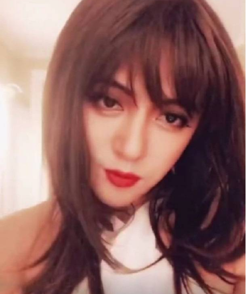 （罗志祥扮女装照，与女友很相像）