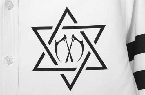 miracle kill(简称:mk)的logo是两把交叉的死神镰刀,象征死神至高无上