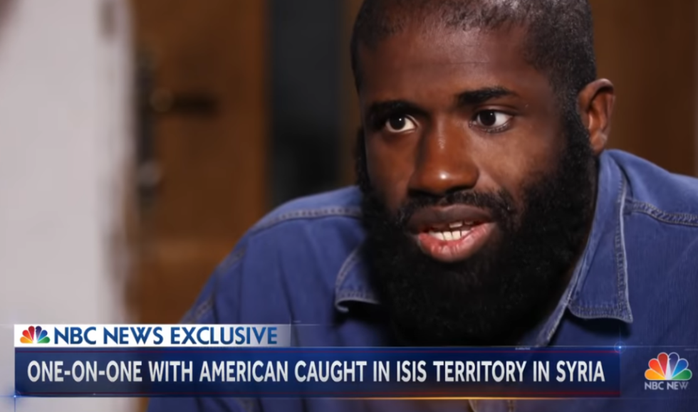 美国男子向ISIS发简历应聘英语老师 被叙利亚武