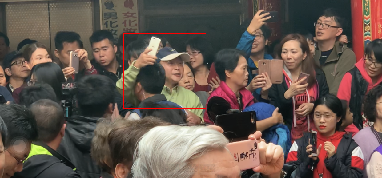 有民众2月5日现场抗议蔡英文(图片来源：台湾“联合新闻网”)