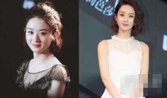 圆脸,像赵丽颖,剪短发之后给人感觉更加可爱,突出五官的乖巧感。