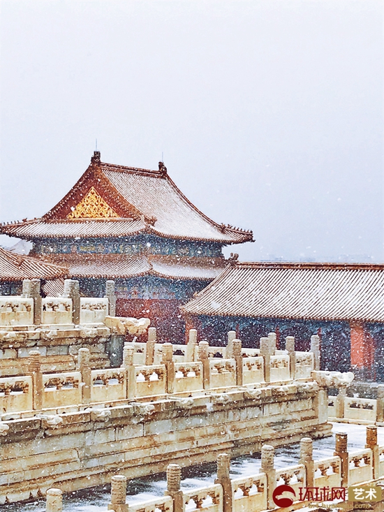 2月14日情人节 故宫内外瑞雪纷飞