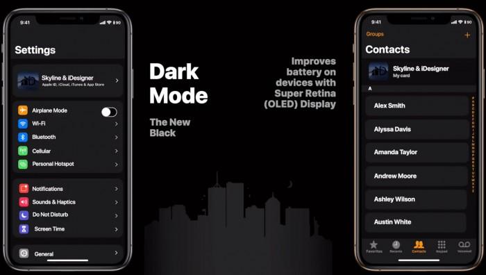 苹果iOS 13概念设计欣赏：深色模式相当耐看
