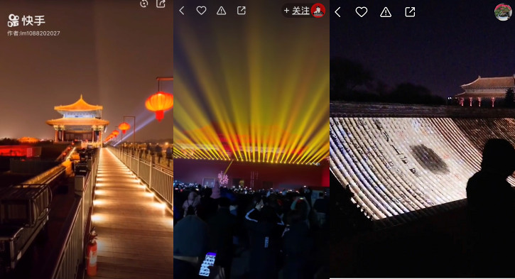 故宫“紫禁城上元之夜”视频曝光 快手上的年轻人穿汉服逛故宫