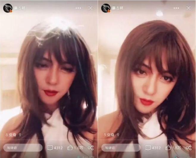 卖起萌来，也是毫无违和感，也让他一跃成为男扮女装的新晋网红博主。